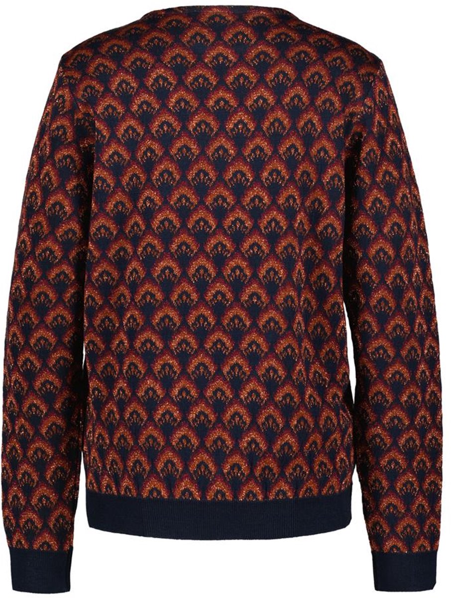 DIDI Dames Pullover Fire Blue Gema jacquard maat 48
