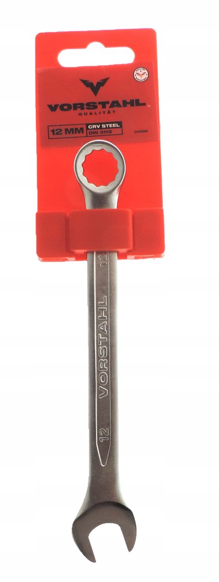 Ringsleutel 12mm - Chroom-Vanadium Staal