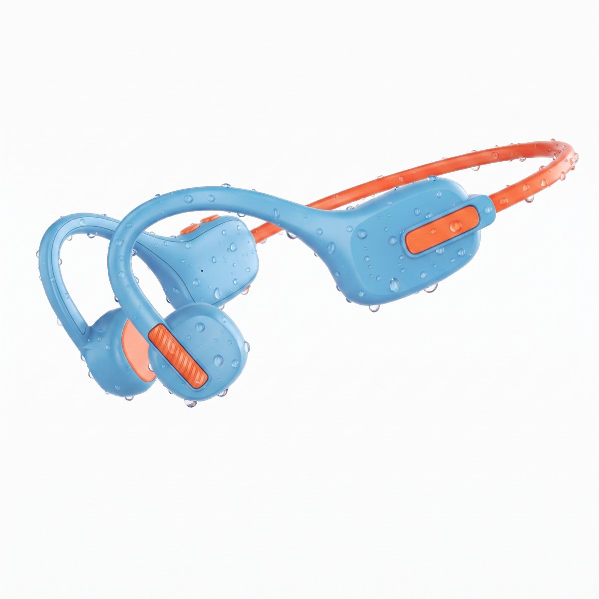 X12 - Draadloze Kinderkoptelefoon - Koptelefoon Kind - Bone Conduction Headphone - Bluetooth - Veilig Volume 85 dB - On ear - 6 uur batterij - IPX5 - Voor Tablet, Laptop, School & Online Les - Blauw