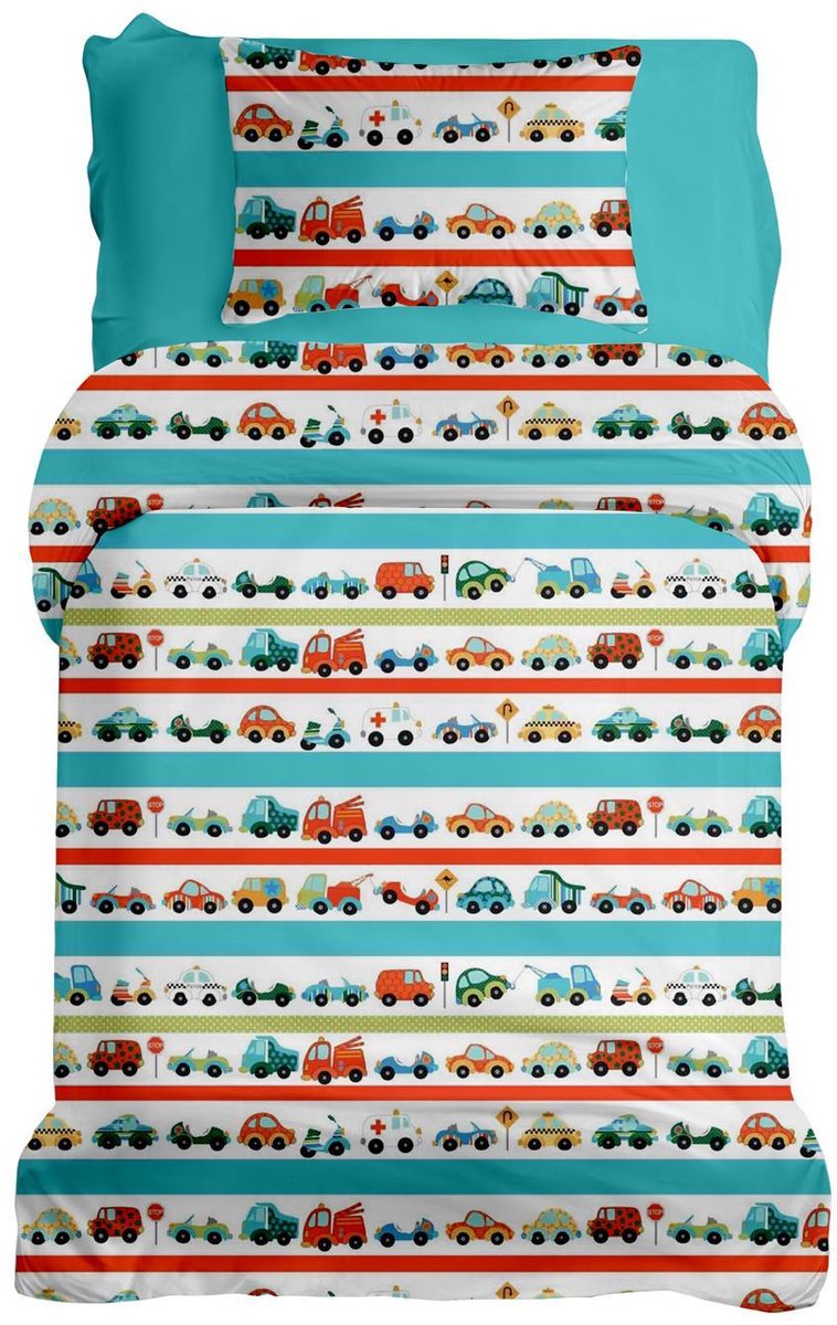 Kinderbeddengoed 100x140cm Katoen 2 Delig met Rits