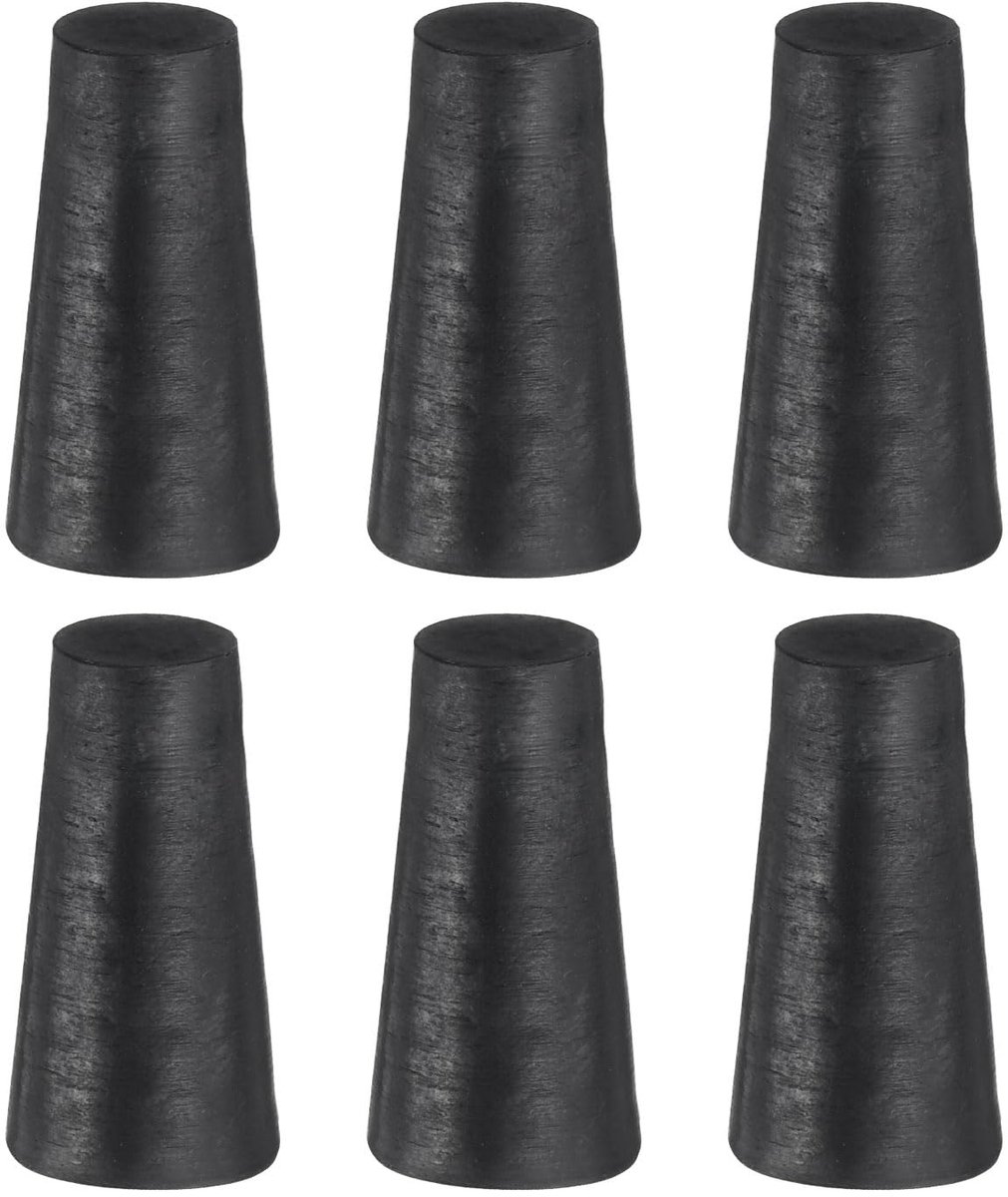 QUARKZMAN 6 stuks massief rubberen stoppen, 7 mm tot 11 mm, conische doppen, siliconenrubber, bestand tegen hoge - ShopVlot