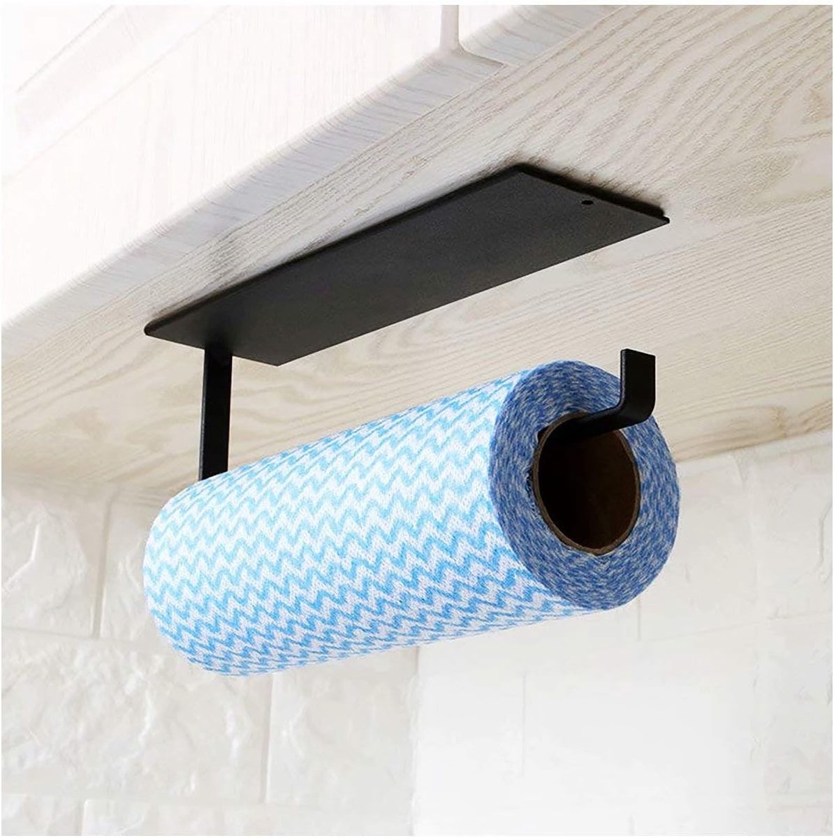 Onderkast Keukenpapierhouder - Wandmontage Toiletpapierhouder met Zelfklevende Bevestiging - Handdoekrek voor Badkamer, Koelkast en Wasbak met Ruimtebesparend Ontwerp