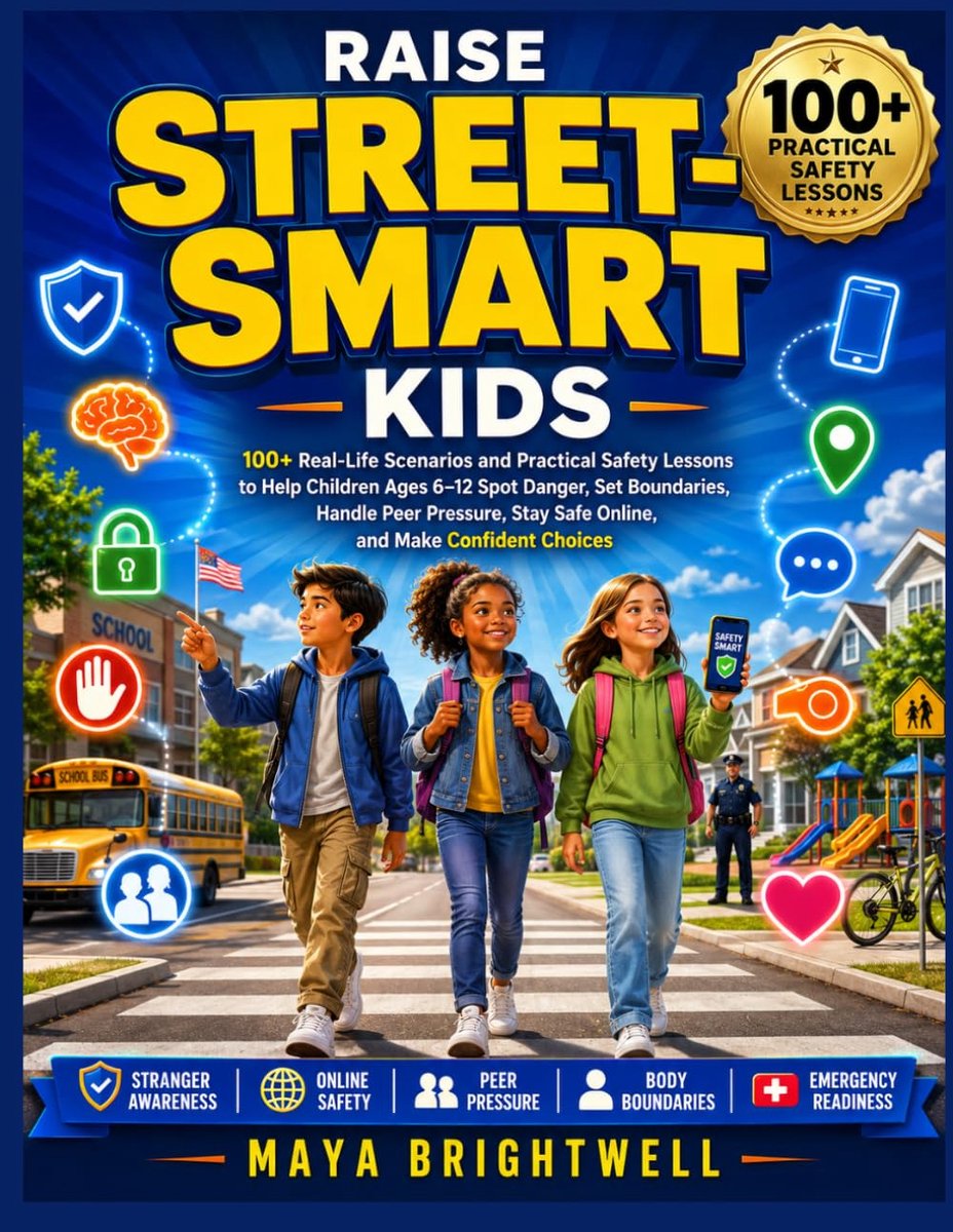 Raise Street-Smart Kids: 100+ Real-Life Scenarios and Practical Safety Lessons to Help Children Ages 6–12 Spot Danger - ShopVlot