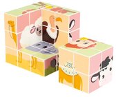 Clicky Blox® Dieren - Magnetische Dierenpuzzel - 27 Blokken - Schermvrij Leren