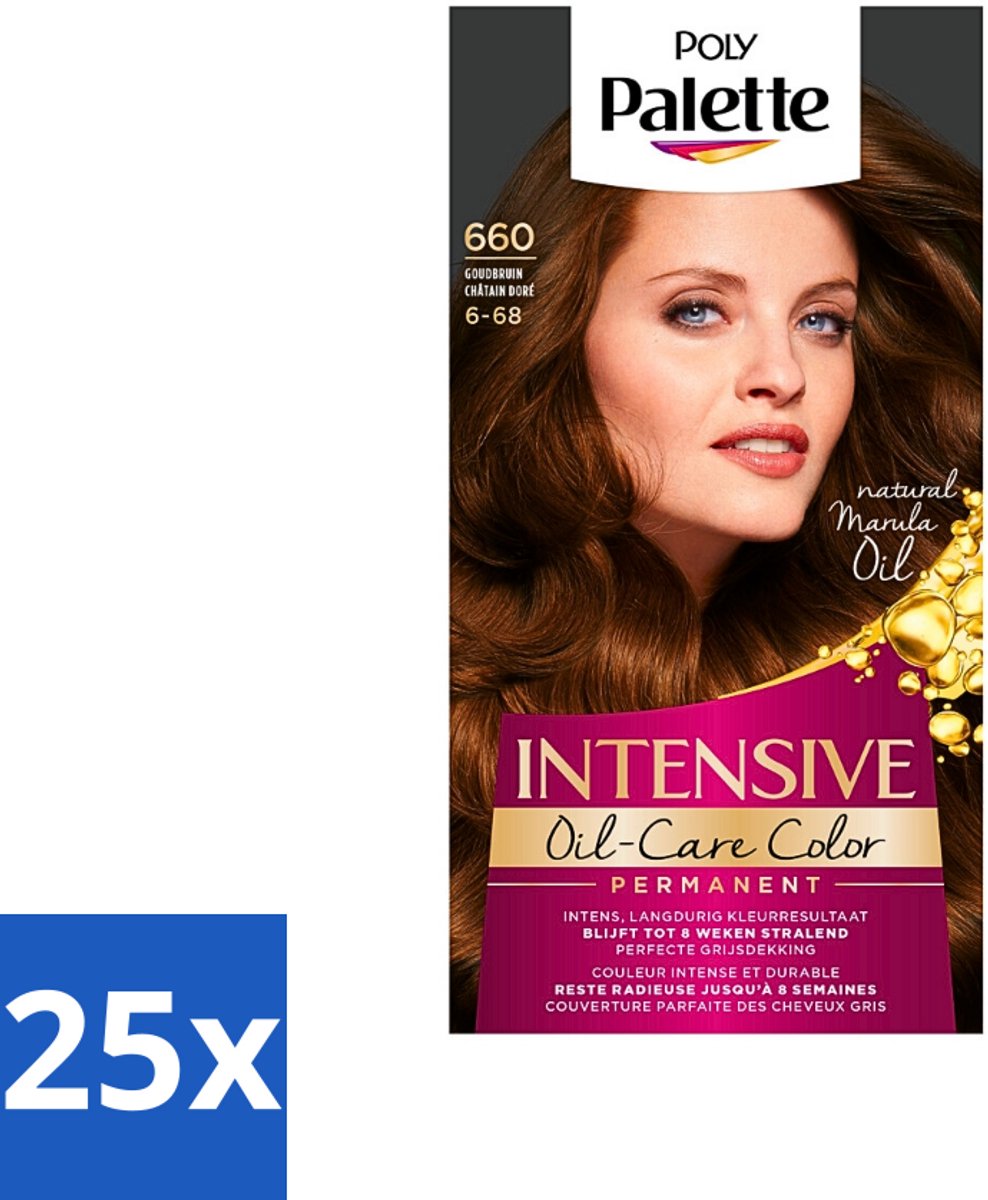 Poly Palette - Haarverf - Goud Bruin 660 - 115ml - Bulkverpakking - 25 stuks