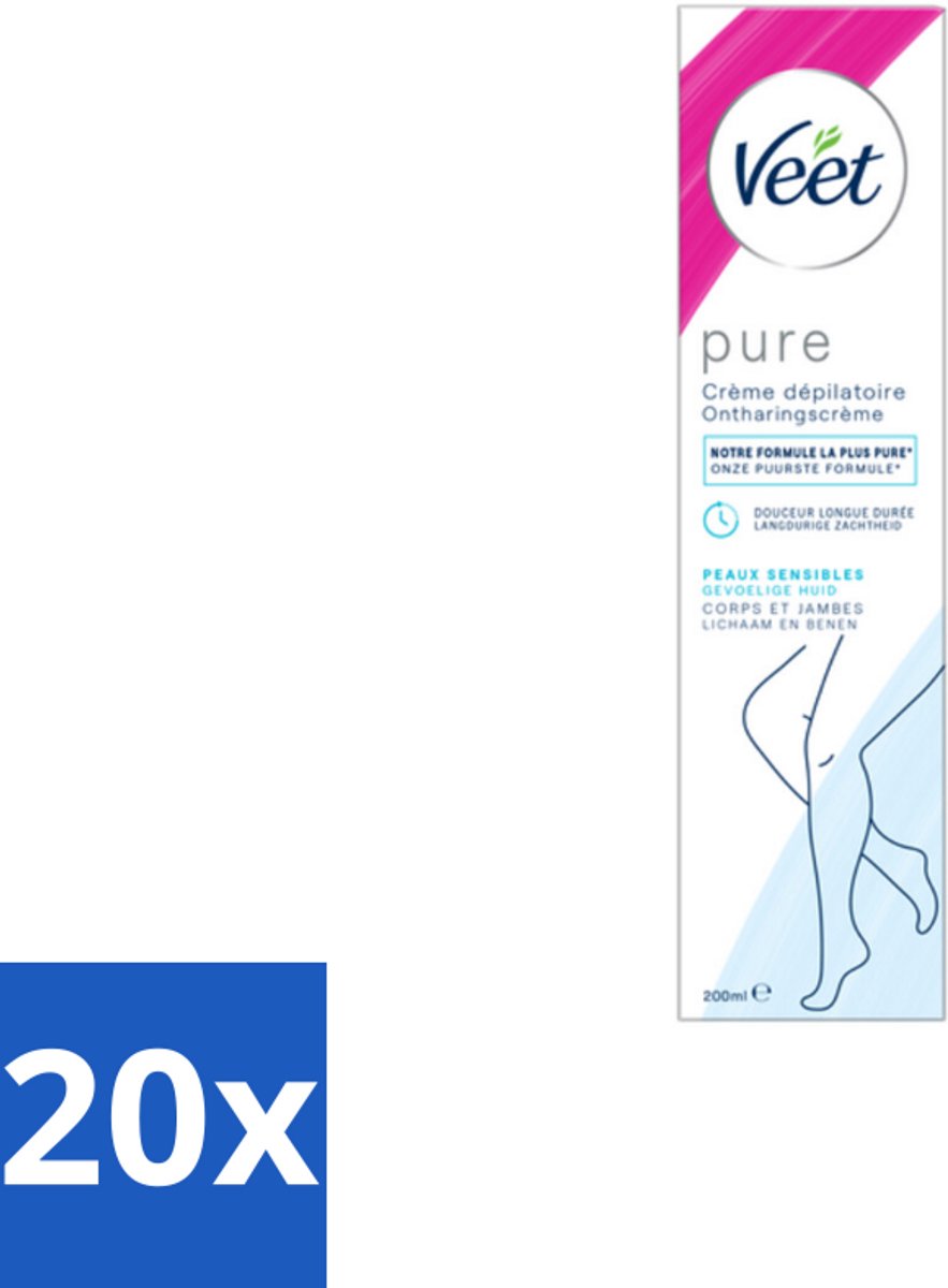 Veet Minima - Ontharingscrème - Gevoelige Huid - Frisse parfum - 200ml - Bulkverpakking - 20 stuks