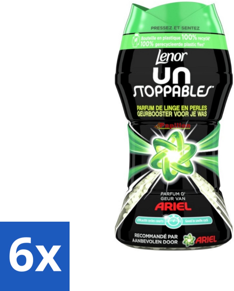 6 x Lenor Unstoppables - Geurbooster - Parfum van Ariel - 11 Wasbeurten - Wasverzachter - Geur - Geurboost - Langdurige Geur - Ariel