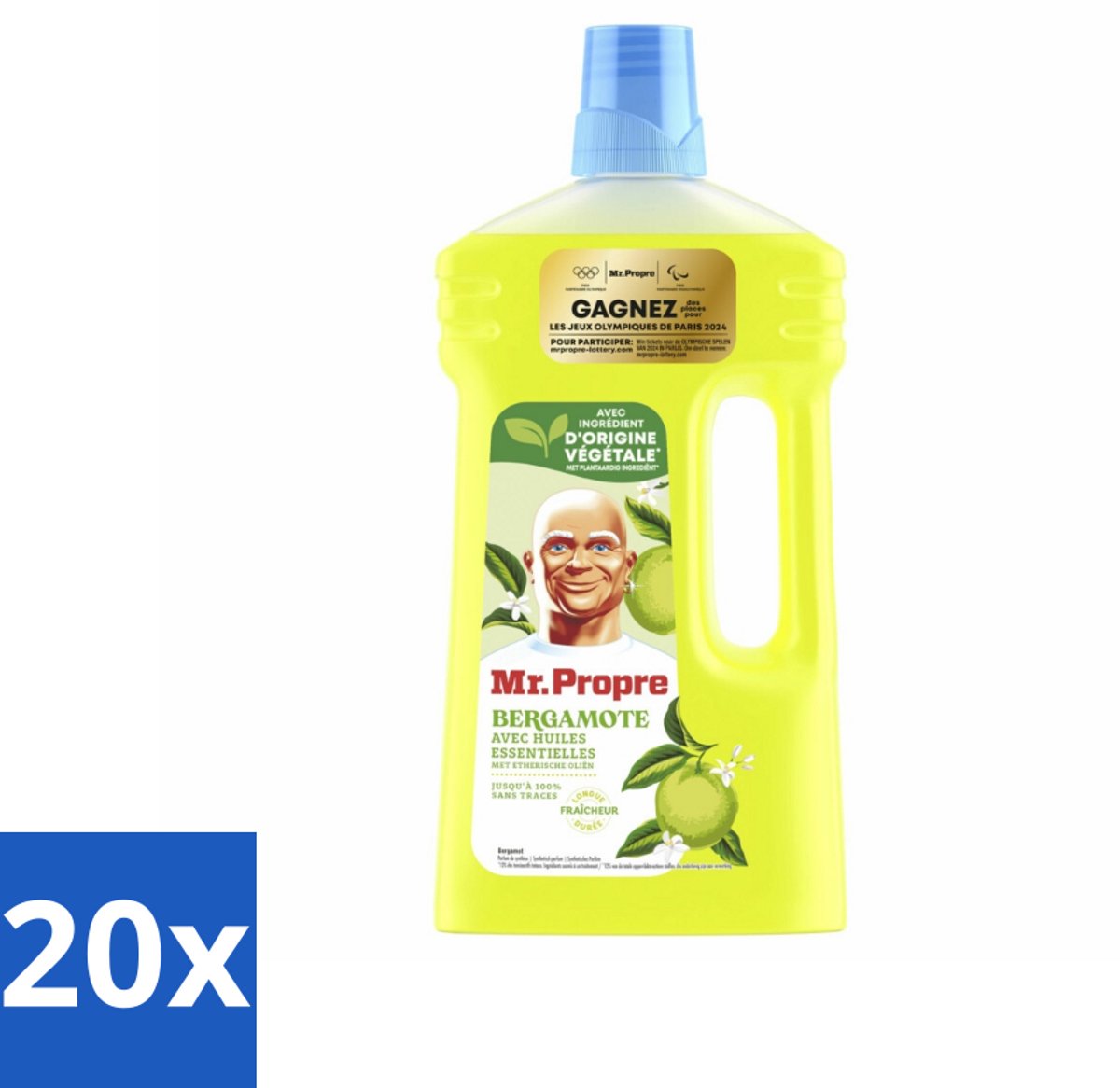 Mr. Propre Allesreiniger Bergamot 1 liter - Bulkverpakking - 20 stuks