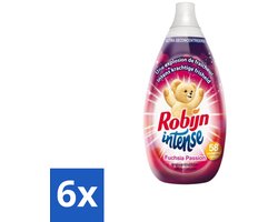 Robijn Intense - Wasverzachter - Intense Fuchsia Passion - 870ml - 58 Wasbeurten - Voordeelverpakking - 6 stuks