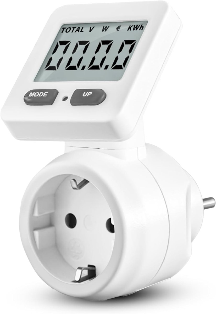 VH Supplies® P1 Meter - Slimme Meter Uitlezer - Energieverbruiksmeter - Wit - 11 x 6 cm