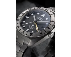 Timex Expedition Pioneer Titanium Automatic Gmt 41Mm Titanium Bracelet Watch Mechanisch Automatisch Horloge Titanium Kast Gemaakt Van 100% Titanium En Een Armband Van 100% Titanium 41 TW2Y63500AJ