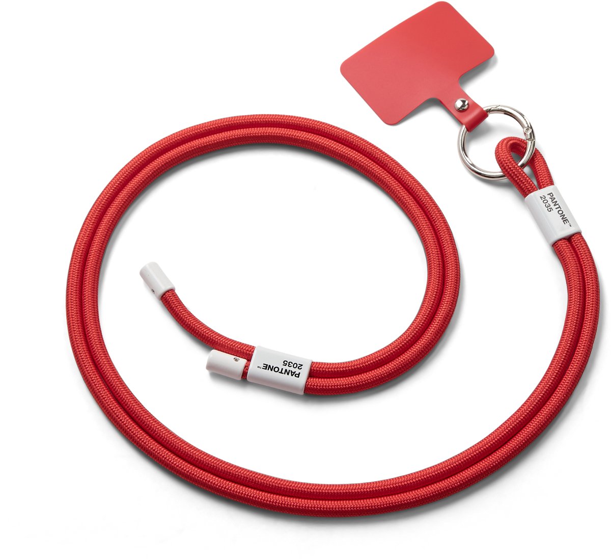 Pantone Telefoonkoord – Verstelbaar – 150 cm – Red 2035