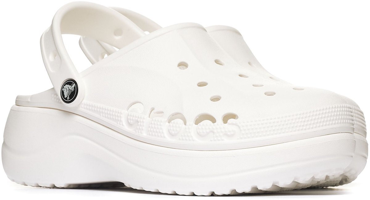 Crocs Baya - Platform Klompen - Wit - W10 I EU 41-42