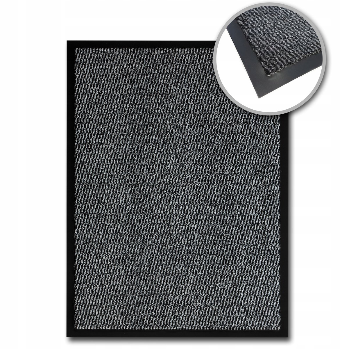 OLSZA Antislip Deurmat 60x90 cm - Vuil- en Vochtbestendig Grijs