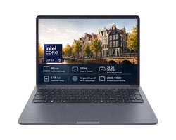 Ninkear N16 Pro 16 inch Laptop - Intel Core Ultra 5 225H - 24GB LPDDR5 - 2TB SSD - 120Hz - Windows 11 Pro - Toetsenbordverlichting - HD Webcam - Met Laptoptas