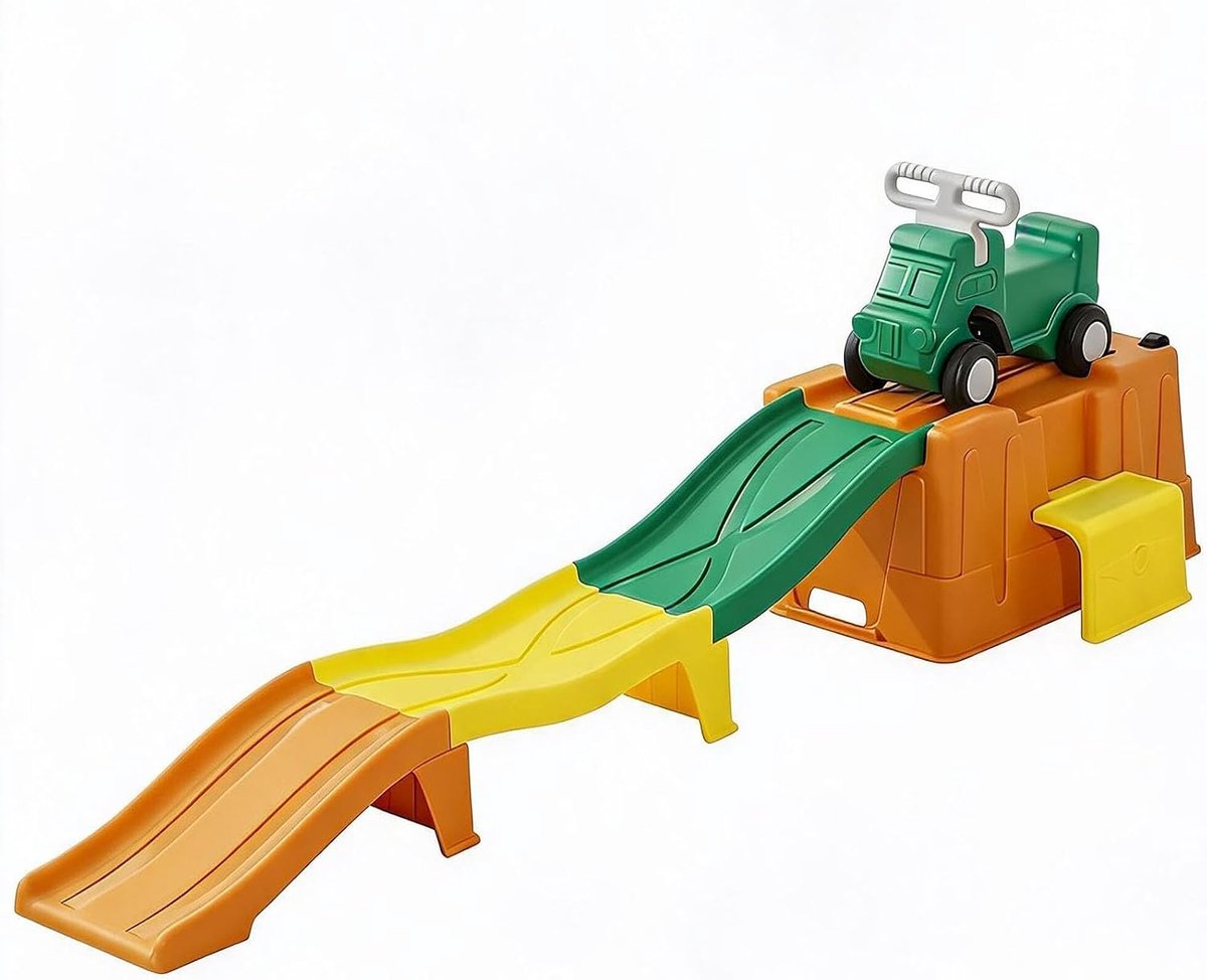 Kindertransportauto - achtbaan met op- en afgaande beweging - geschikt vanaf 2 jaar - Oranje