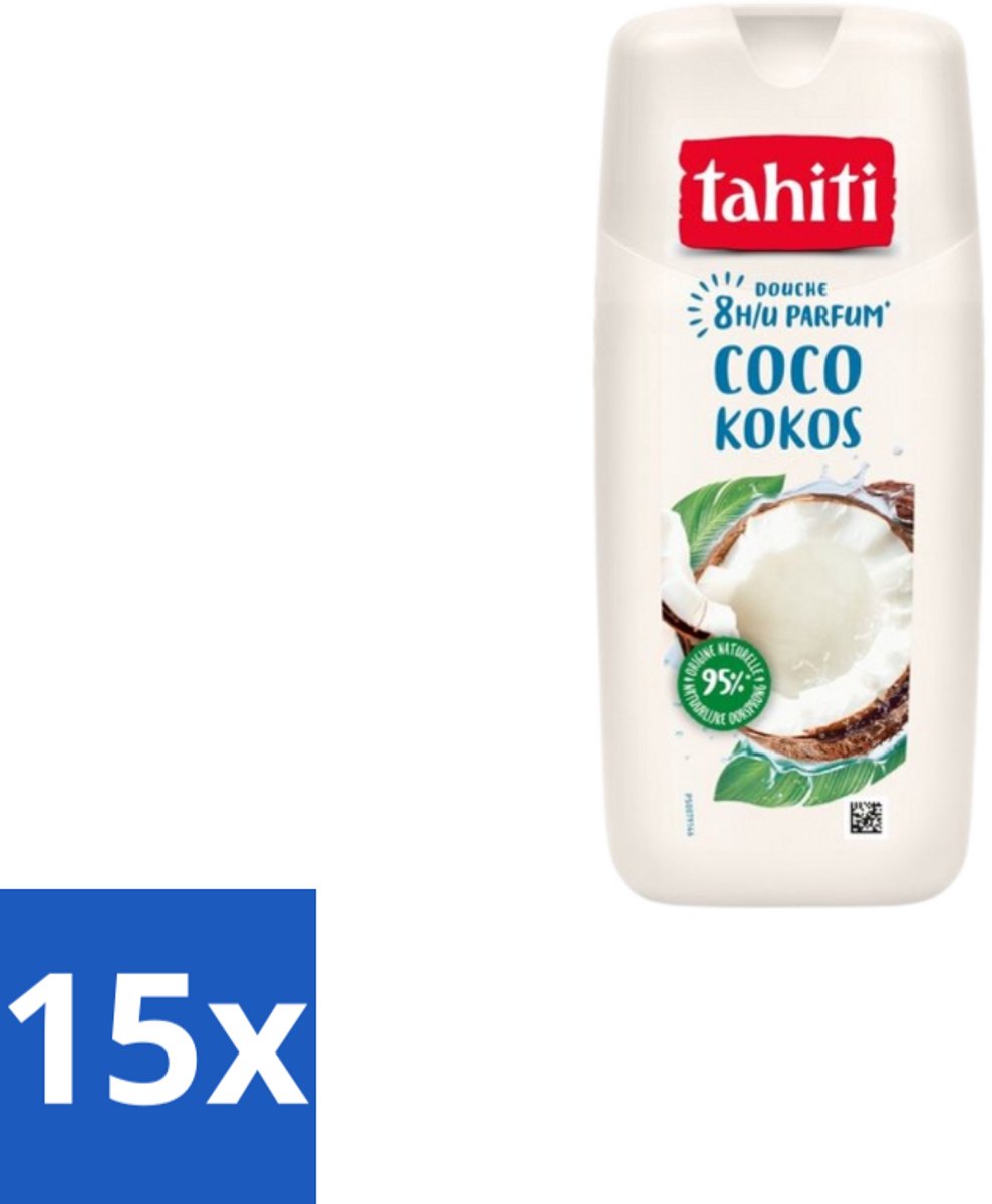 Tahiti – Douchegel – Kokos - 315 ml - Bulkverpakking - 15 stuks