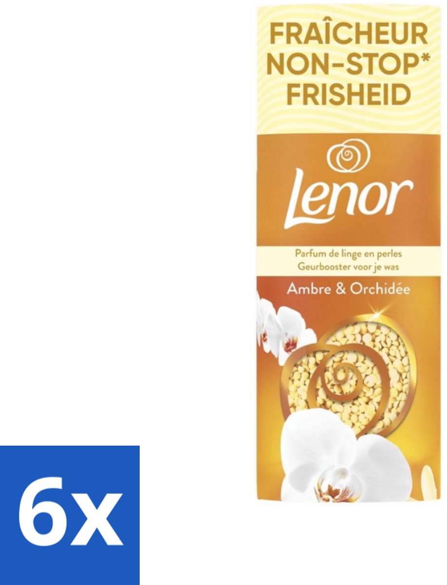 Lenor – Geurbooster – Amber & Orchidee – 12 Wasbeurten – 155 g - Voordeelverpakking - 6 stuks