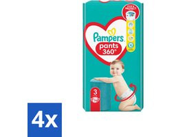 4 x Pampers – Luierbroekjes – Pants Maat 3 – 56 Luiers - Luiers Voor Baby - Luierbroekjes - Luier Voor Baby - Luier Maat 3 - Luier Voor Actieve Baby