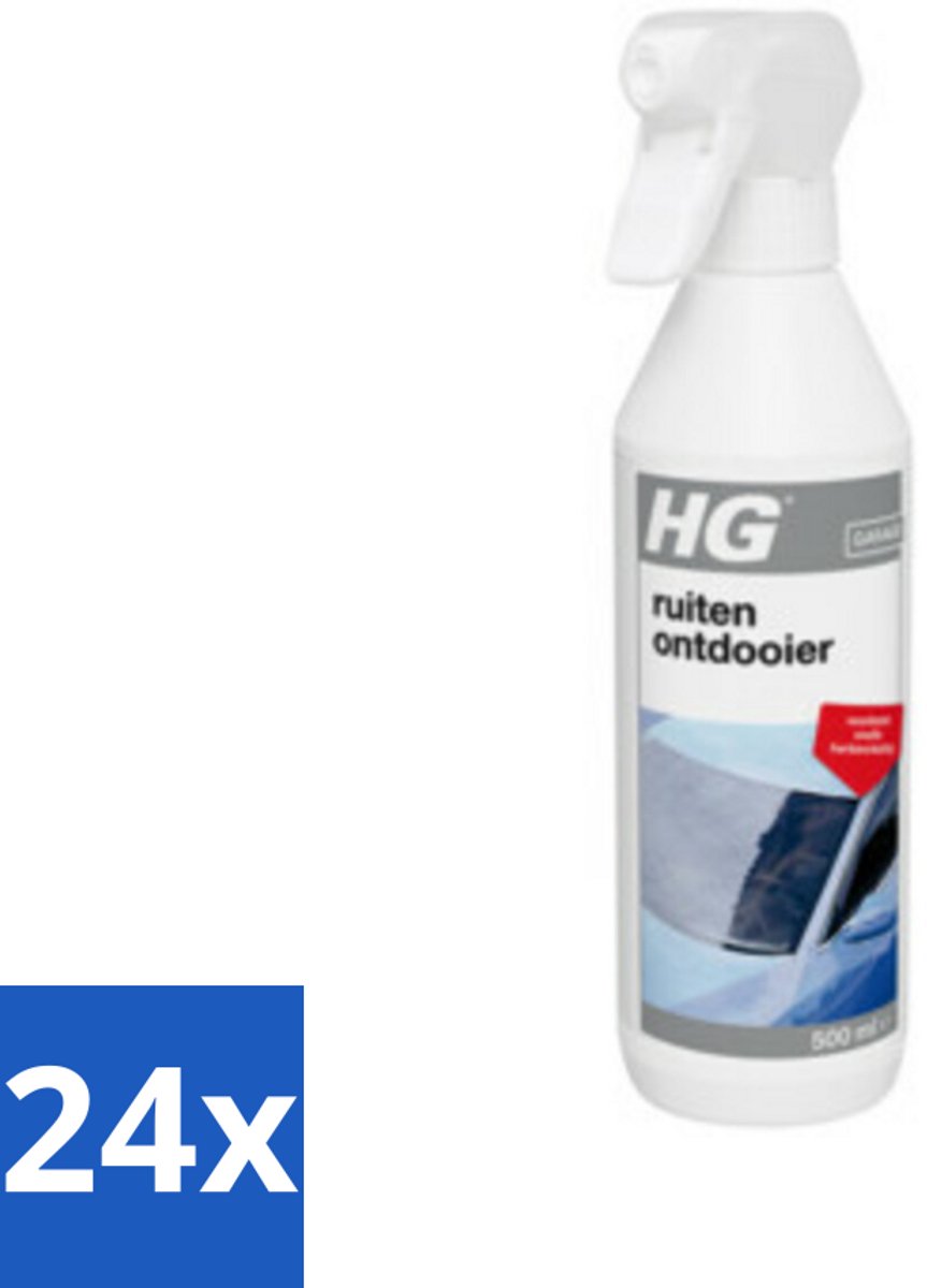 24 x HG Ruitenontdooier 500 ml - Ruitenontdooier - Auto Ruiten - Ijs Ruiten - Sneeuw Ruiten - Auto Schoonmaak