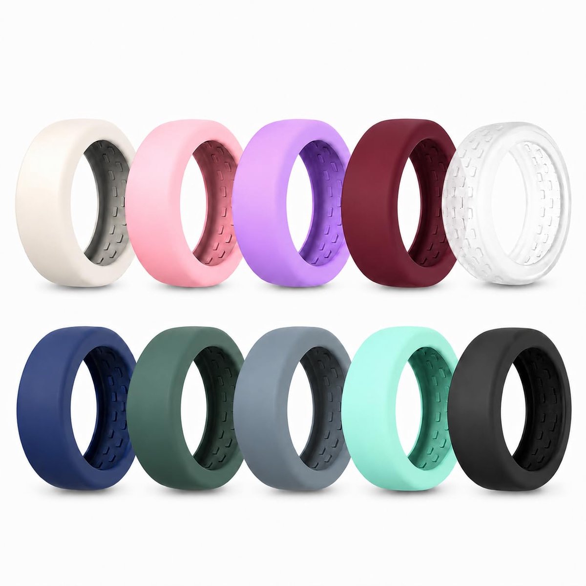Seltureone 10 stuks siliconen ringhoes voor Oura Ring 5, valbescherming, elastische siliconen beschermhoes - ShopVlot