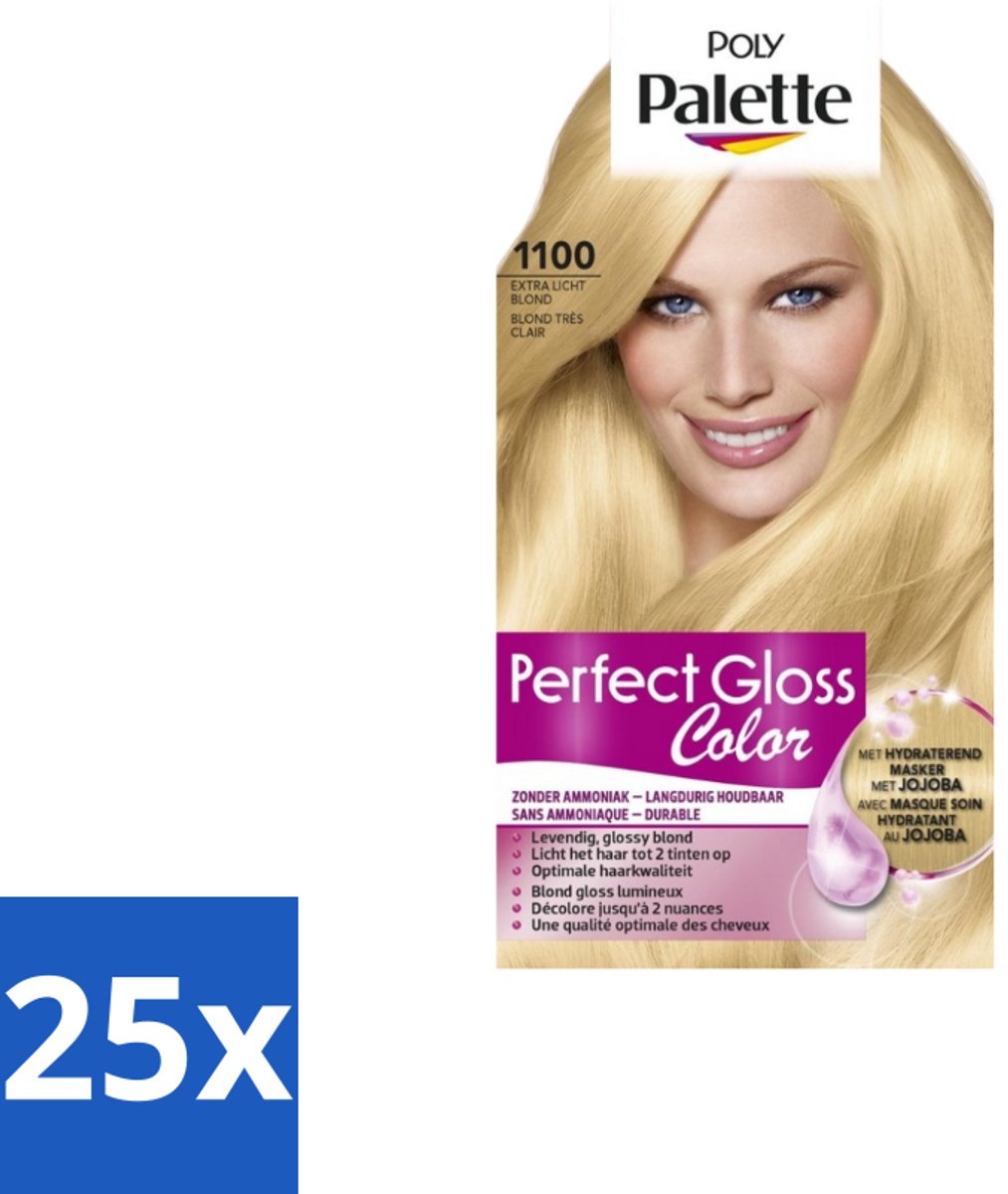 Poly Palette – Haarverf – 1100 Extra Licht Blond – 115 ml - Bulkverpakking - 25 stuks