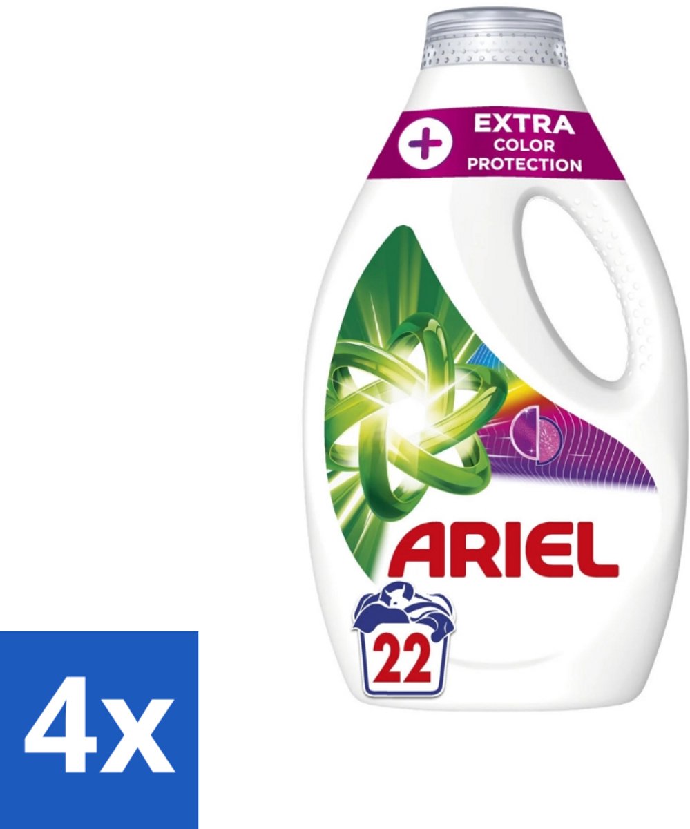 Ariel – Vloeibaar Wasmiddel – Extra Color Protection – 990 ml – 22 wasbeurten - Voordeelverpakking - 4 stuks