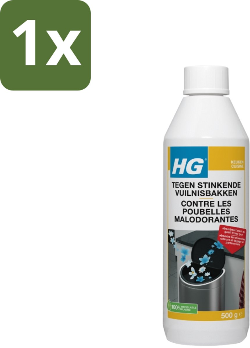 1 x HG Tegen Vuilnisbakgeur 500 ml - Stinkende Vuilnisbakken - Geurneutraliseren - Vuilnisbak Geur - Afvalcontainer Geur - Afval Emmer Geur