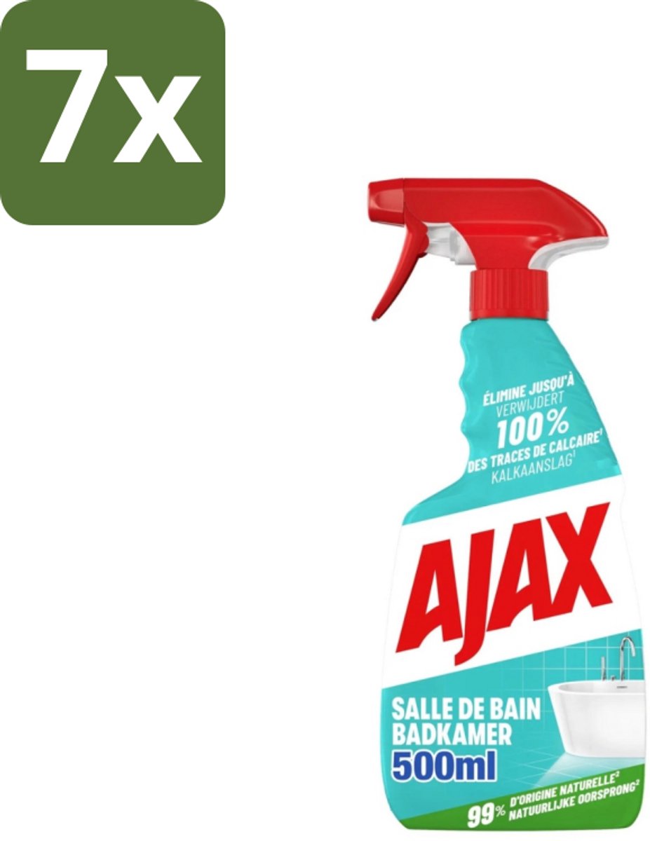 Ajax – Badkamer Spray – 500 ml - Bulkverpakking - 7 stuks