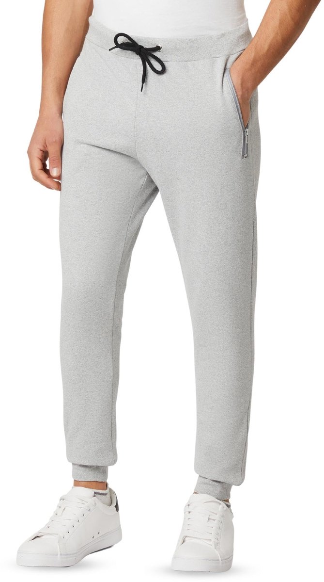 FM London heren FM London Slim Fit Joggers for Men Sports Jogger,Grijs,XL - ShopVlot