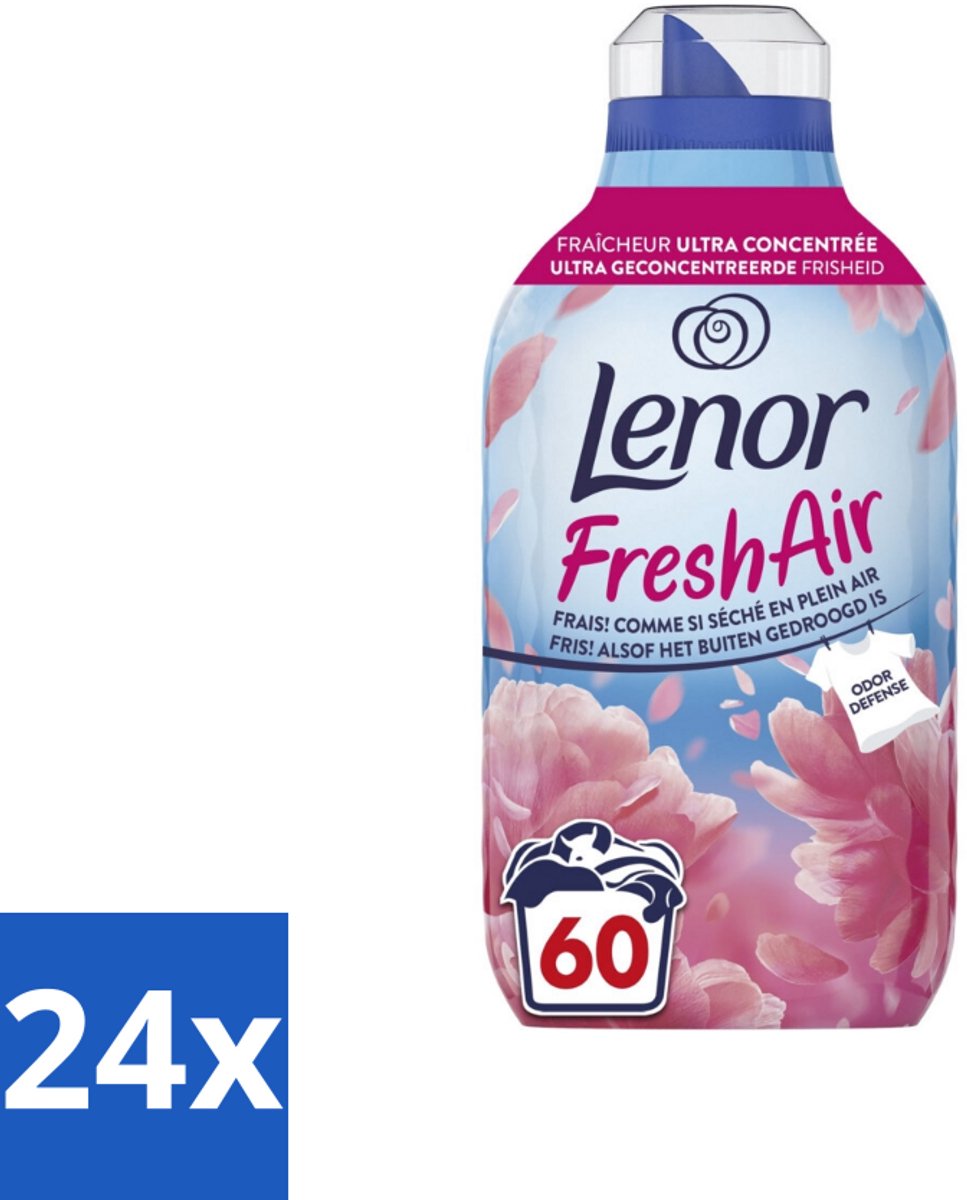 Lenor – Wasverzachter – Bloesem – 60 Wasbeurten – 840 ml - Voordeelverpakking - 24 stuks