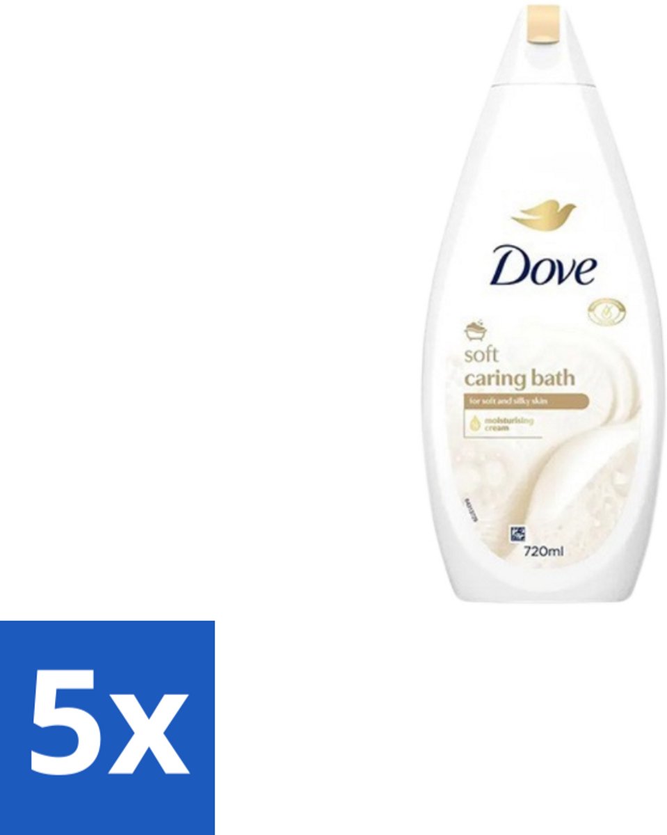 Dove – Badcrème – Soft – 720 ml - Bulkverpakking - 5 stuks