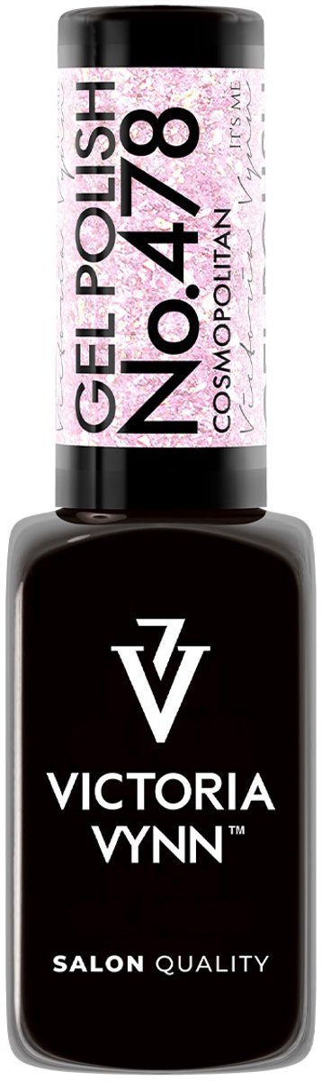 Victoria Vynn – Salon Gelpolish 478 Cosmopolitan - glitter roze - gel polish - gellak - nagels - nagelverzorging - nagelstyliste - uv / led - nagelstylist - callance