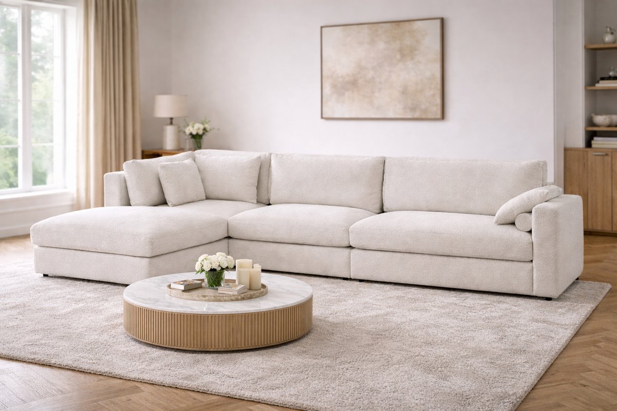 Lunaro Lounge – Koningstijl – Luxe Loungebank – Moderne Design Bank – Comfortabele Bank voor Woonkamer
