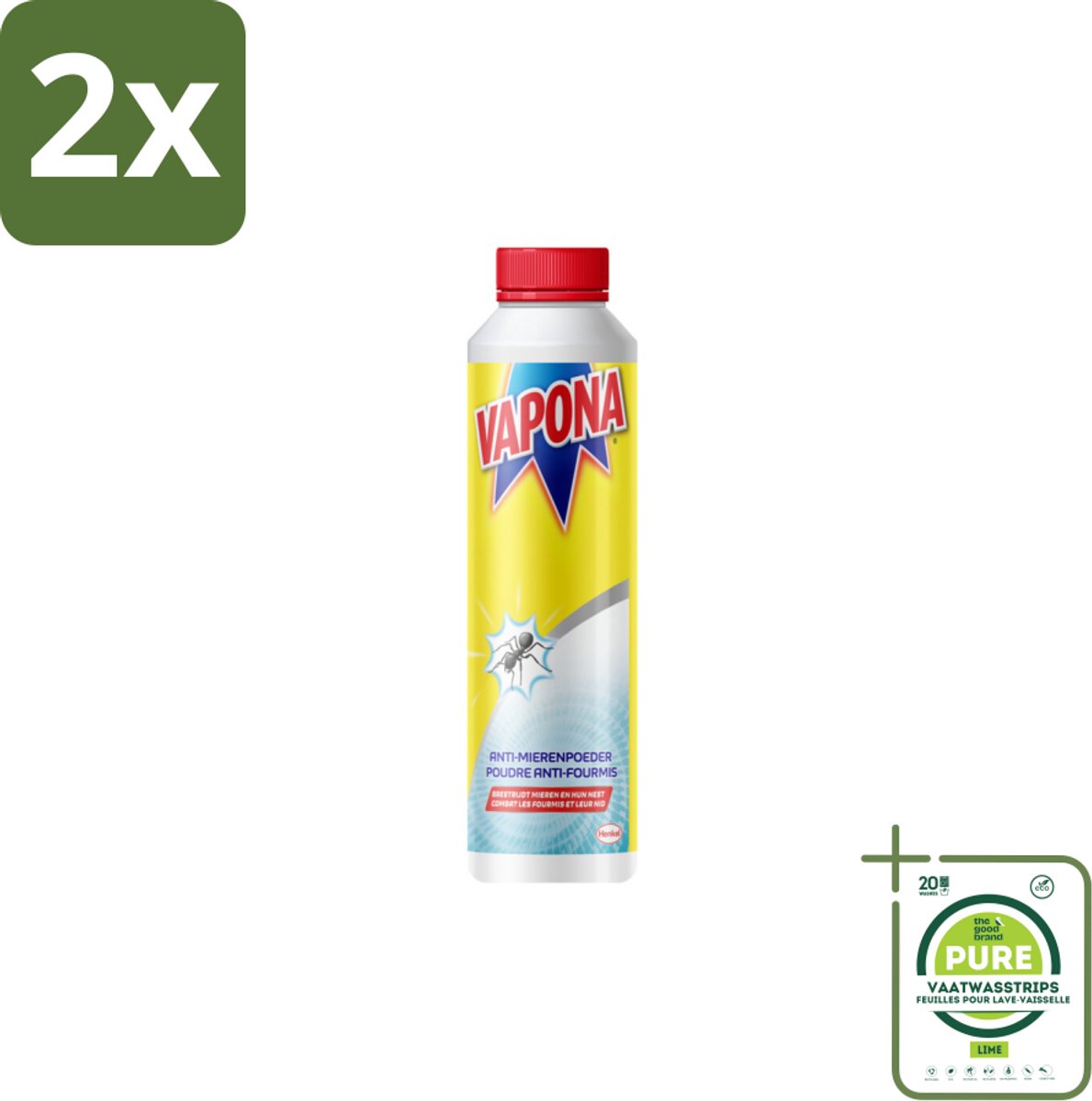 Vapona Mierenpoeder 150 gr - Voordeelverpakking - 2 stuks - Mieren bestrijding - Mierenpoeder