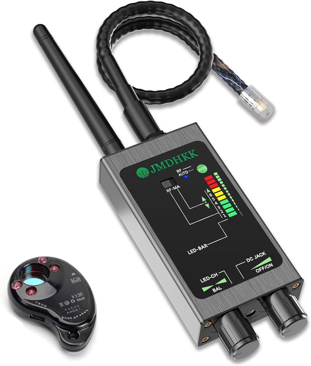 Verborgen camera detector - Grijs - Compact model - Optische en magnetische veldsensor - Voor reizen en privacybescherming