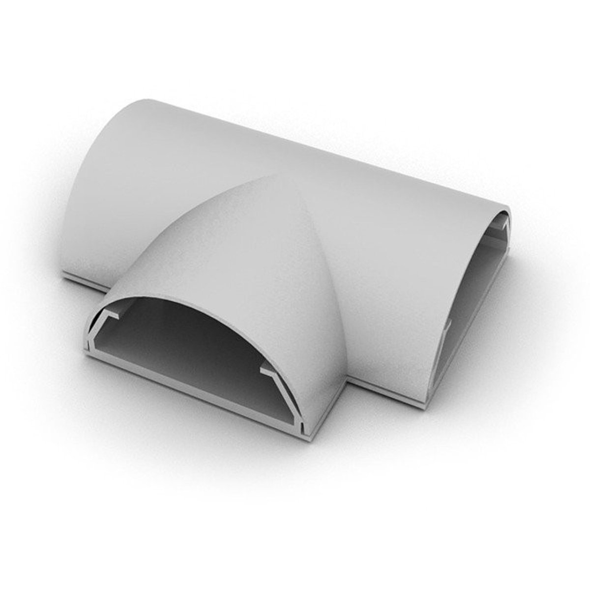 Multibrackets T-stuk voor 33 mm aluminium kabelgoot