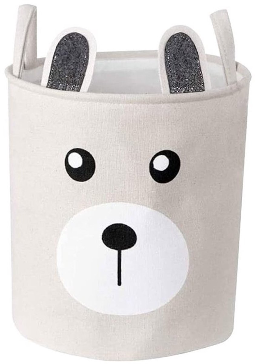 Canvas Opbergmand - Groot, Waterdicht, Beige - Opvouwbaar