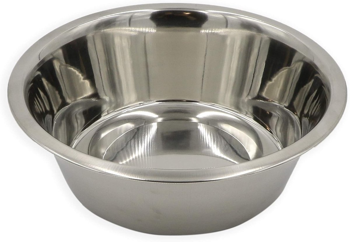 Verhoogde voerbak voor grote hond - RVS - 24,5 cm/2,8 L - Duurzame Hondenbak voor Water en Voer