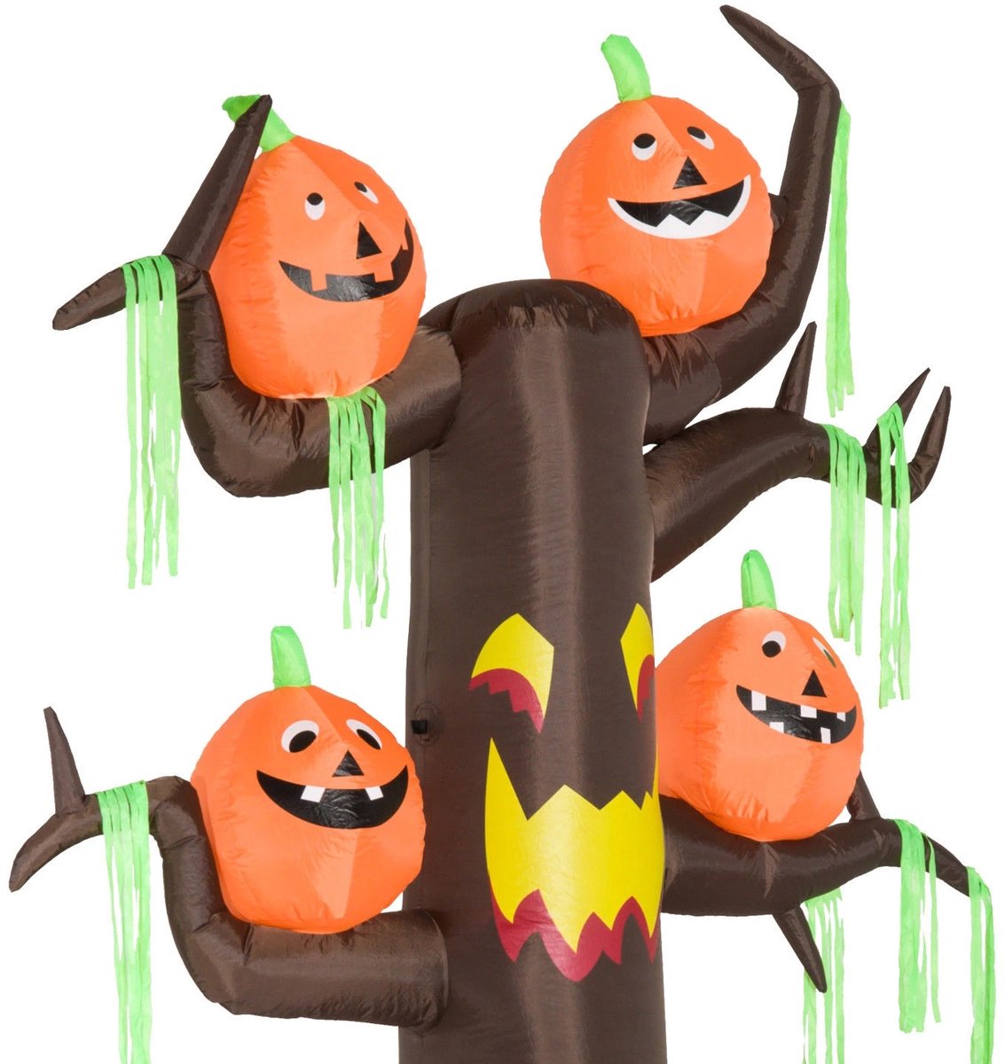 Sello! Halloween decoratie – spook – pompoenen – spookboom – ledverlichting – binnen/buiten – incl. ventilator – 240cm hoog