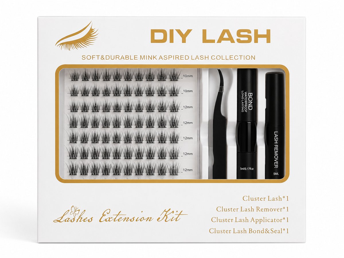 DIY LASH - Soft & Durable Mink Aspired Lash Collection, 144 stuks