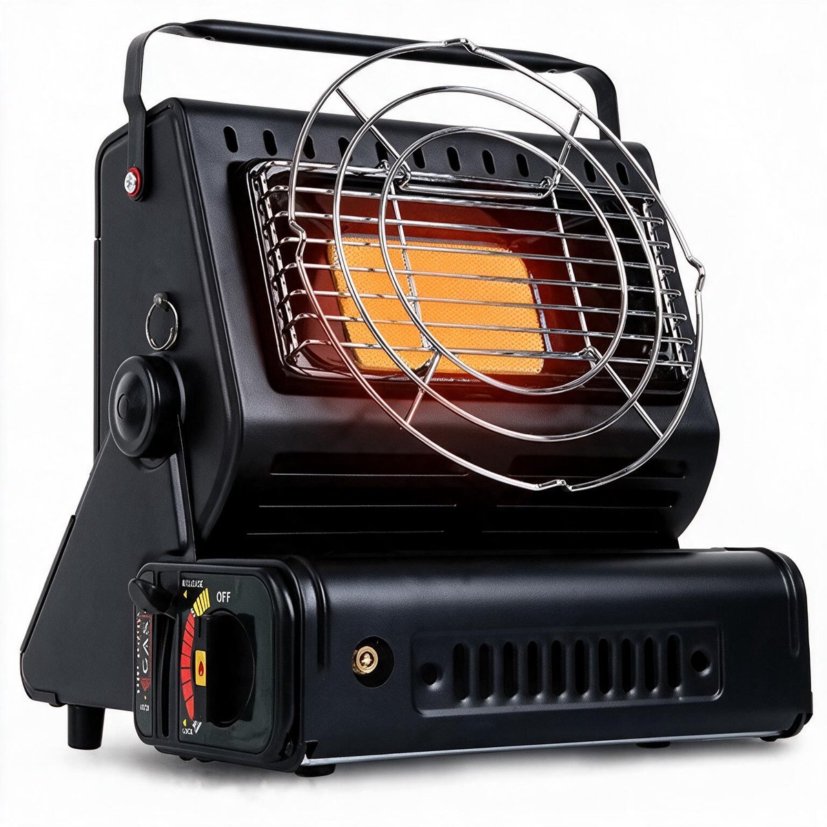 Crestone Draagbare Gaskachel & Kooktoestel - 2 in1 apparaat - Camping Heater - Heater - Kachel - Dual Valve - Terrasverwarmer - Camping gaskachel - Gas Heater - Verstelbaar - Draagbaar Incl. Kookrooster