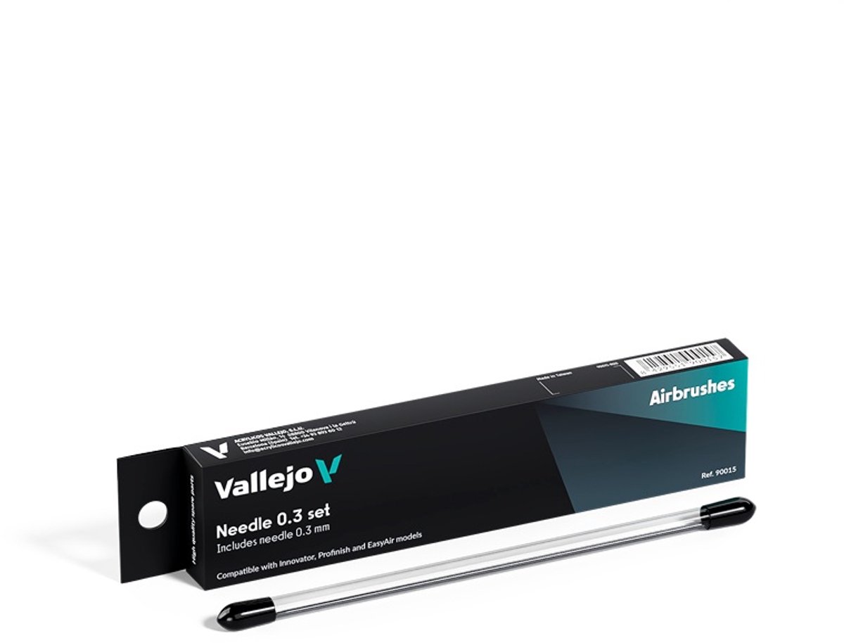 Vallejo Hobbypenseel - 90015 Reservenaald 0,3 mm voor Innovator, Profinish - EasyAir Airbrush Accessoires set