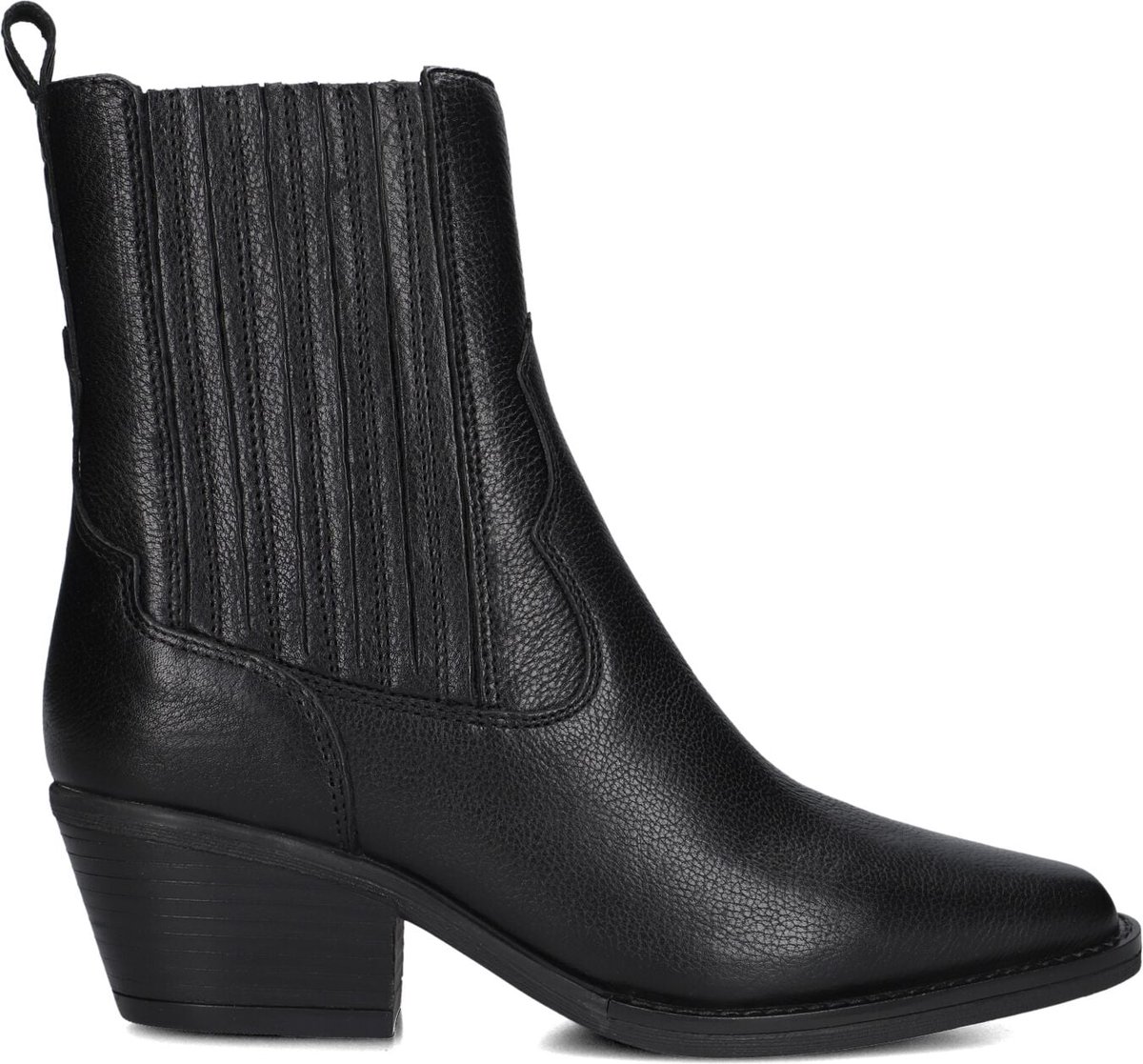 BLASZ Lexx-04 Enkellaarsjes - Enkelboots met rits - Dames - Zwart - Maat 42