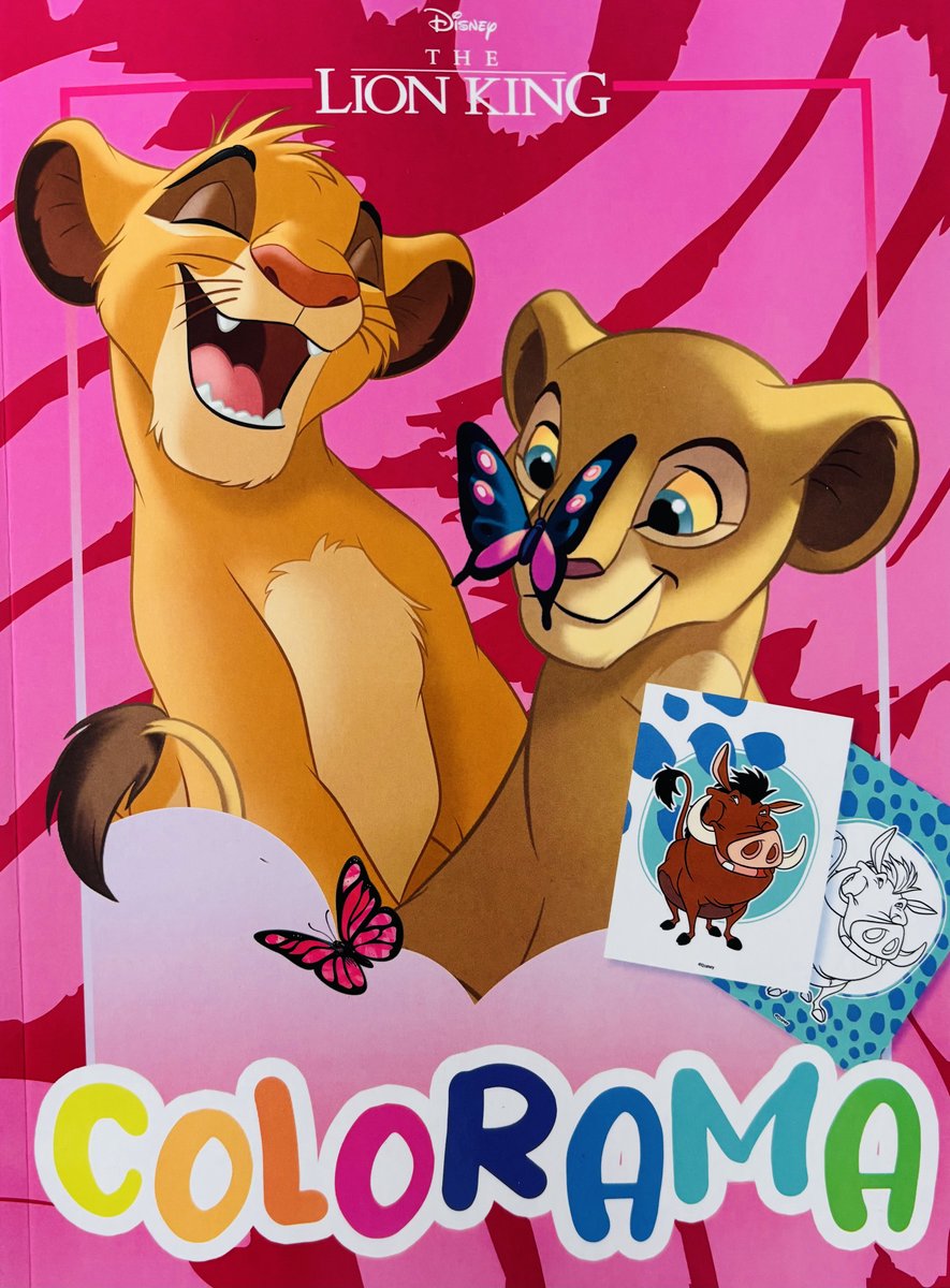Lion King Kleurboek A4 voor Kinderen – 48 Pagina’s met Kleurplaten – Disney Simba Kleurboek