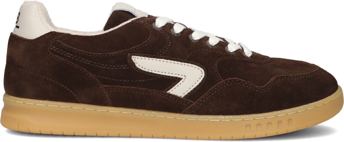 HUB Heren Lage sneakers Vancouver - Bruin - Suède - Maat 40