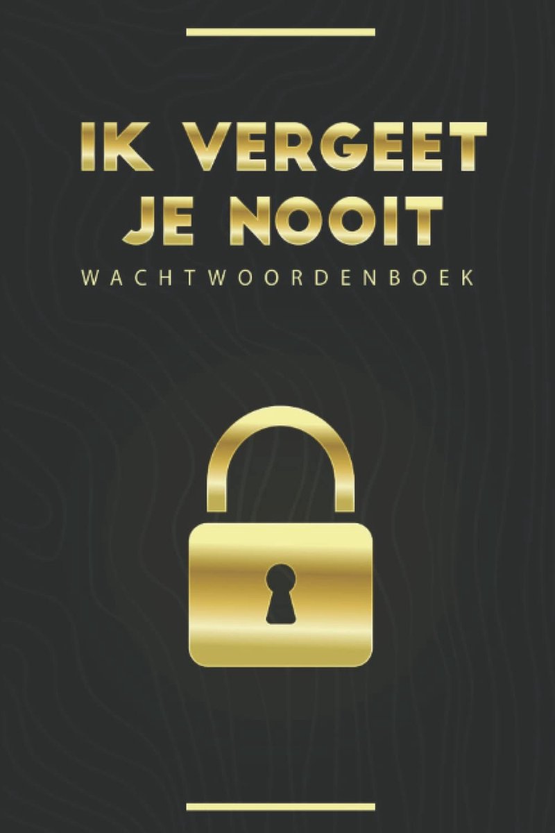 Wachtwoordenboekje - Nederlands - 120 Pagina's - Praktisch en Overzichtelijk - Voor Veilig Wachtwoordbeheer