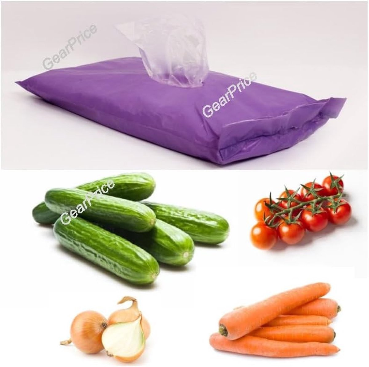 Vrieszak / voorraadverpakking 2 liter - Transparant - 18 x 35 cm - HDPE Plastic Zakje - Voor Voedsel en Kleine Voorwerpen