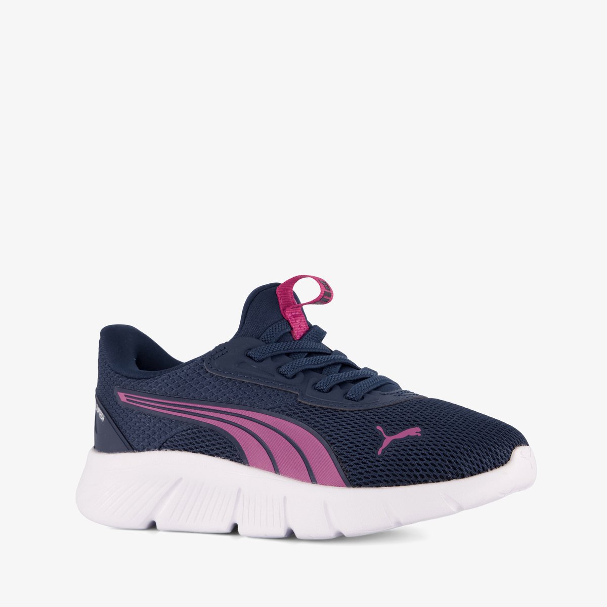 Puma Flexfocus Sliptech meisjes sneaker – Uitneembare zool Blauw