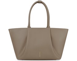 Victoria Hyde "Ada" - Hand & Schoudertas Shopper 16 inch Laptopvak Ideale School Werk Business Tas - Tote Bag - Tas Met Bekerhouder - Met Laptopvak En Trolley Sleeve - geschikt voor A4 - Dames Tas - Grijs